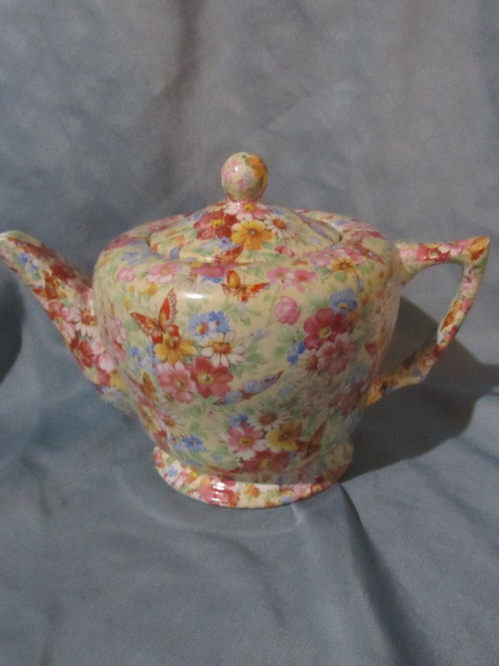 Vintage Wade Heath Buttery Chintz Tea Pot, Circa 1930's X926